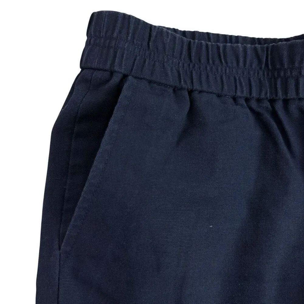 J Crew Pull On Shorts size 4 Cotton Dark Blue - Picture 3 of 6